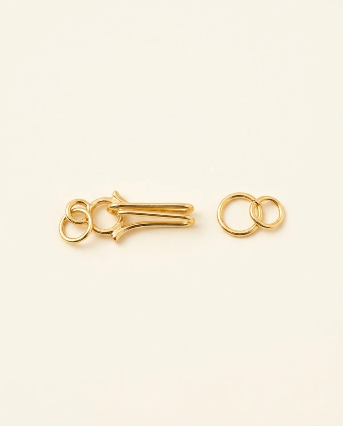 Gold Hook and Eye Clasp for Jewellery Making
