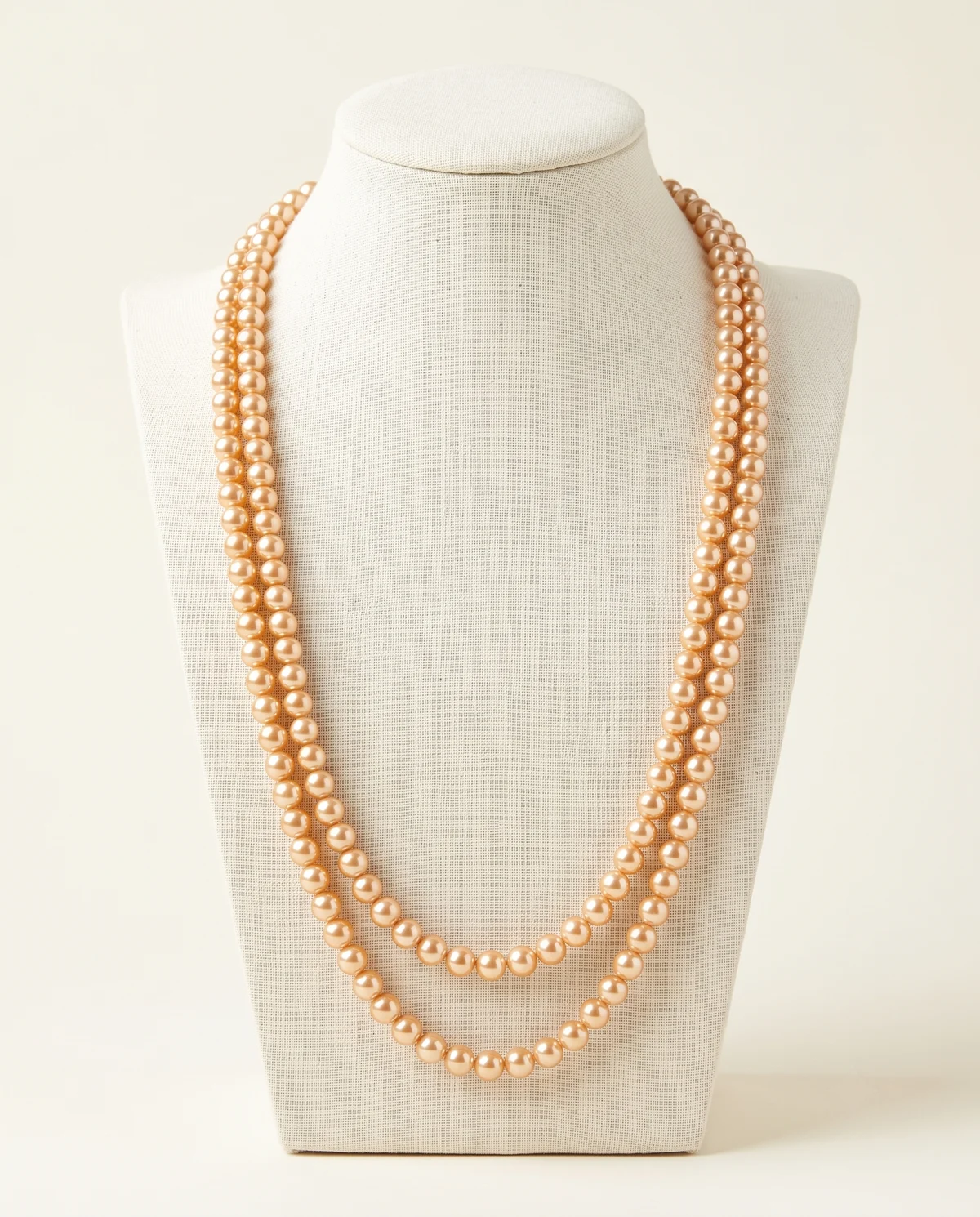 Champagne Pearl Two-Layer Necklace