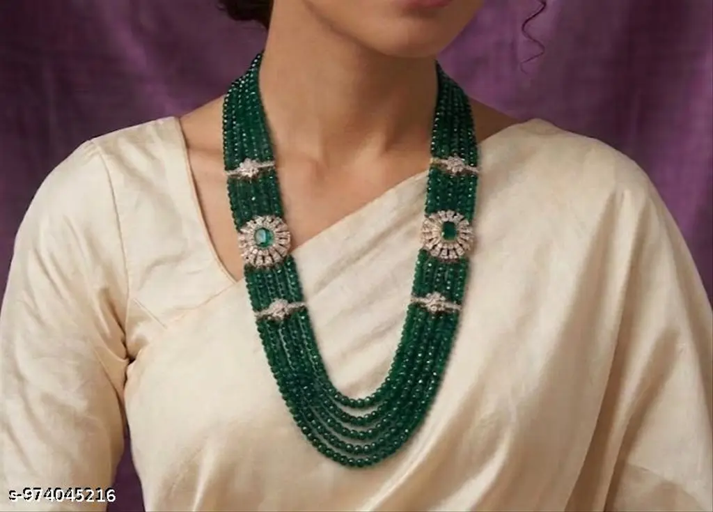 Emerald Hydro Crystal Layered Necklace